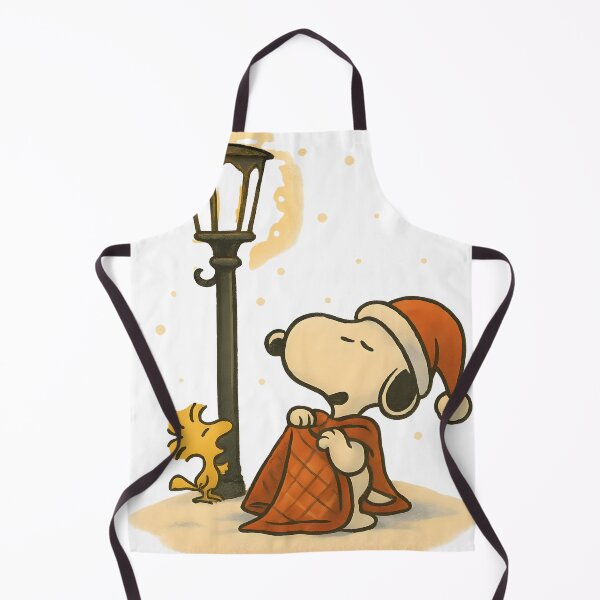 Item preview, Snoopy Caroling Under the Lamp Post – Cozy Christmas Night | Transparent Peanuts-Inspired Art designed and sold by Tidal Arts.