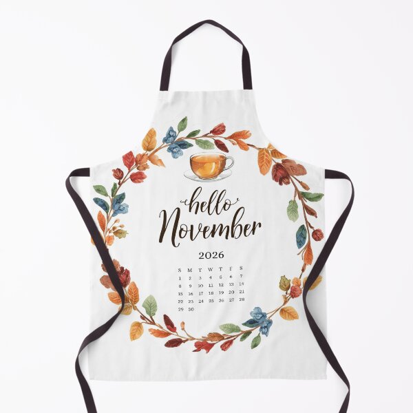 Item preview, Hello November 2026, Peaceful Monthly Calendar Stickers designed and sold by Moodune.
