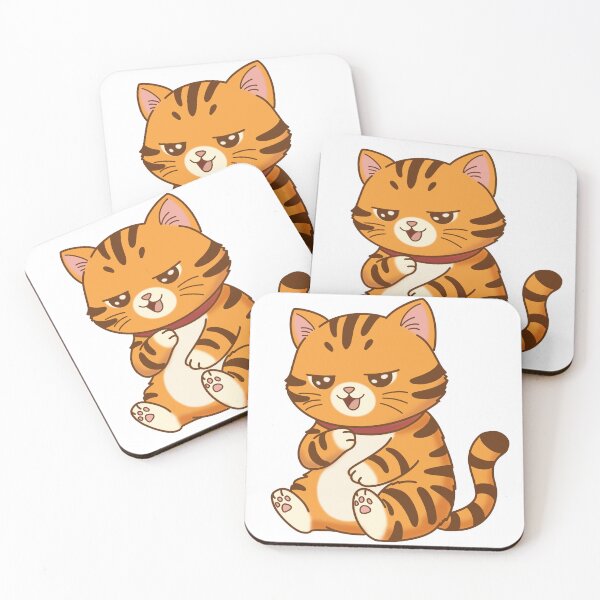 Item preview, Smug and Confident Chubby Tabby Cat Sitting designed and sold by holywarter.