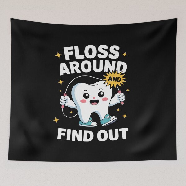 Item preview, Womens Dentistry Tees Floss Around And Find Out Dentist 1 designed and sold by RsFilsingerArt.