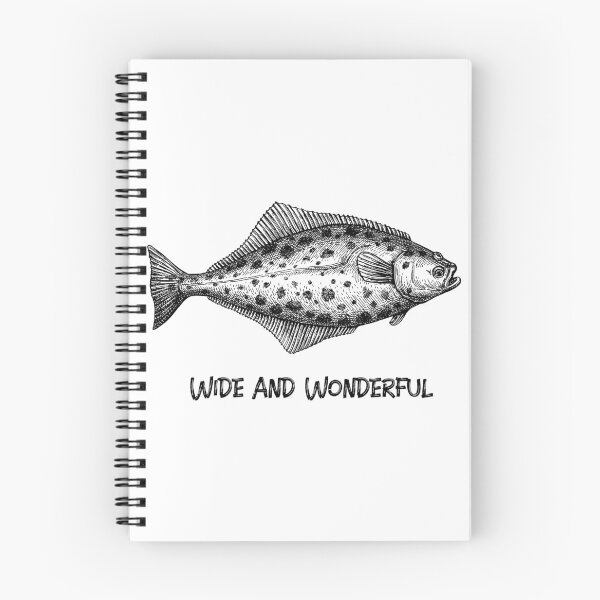 Item preview, Wide and Wonderful. Halibut funny fishing design designed and sold by SofikoDesigns.