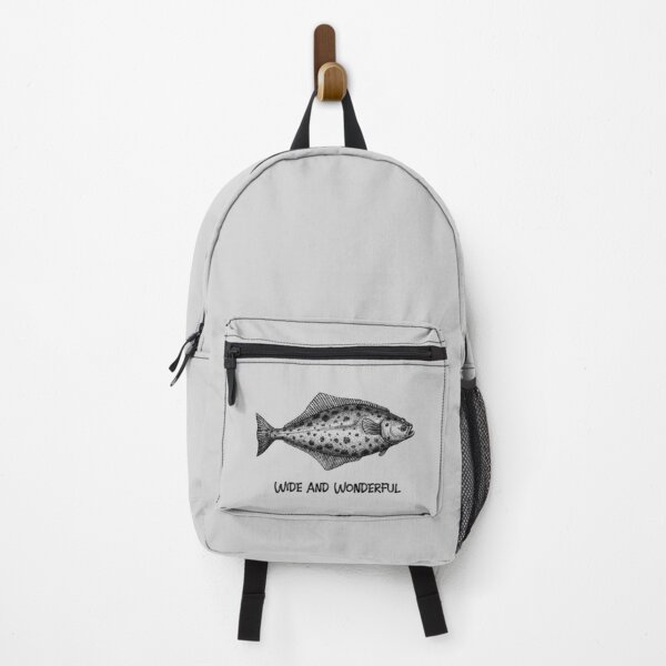 Item preview, Wide and Wonderful. Halibut funny fishing design designed and sold by SofikoDesigns.