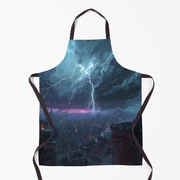 Item preview, MID-EVAL CITY UNDER MASSIVE THUNDER STORM Fantasy Stories Sci Fi Science Fiction History Historian Ancient Cultures Archeologist designed and sold by Jt41.
