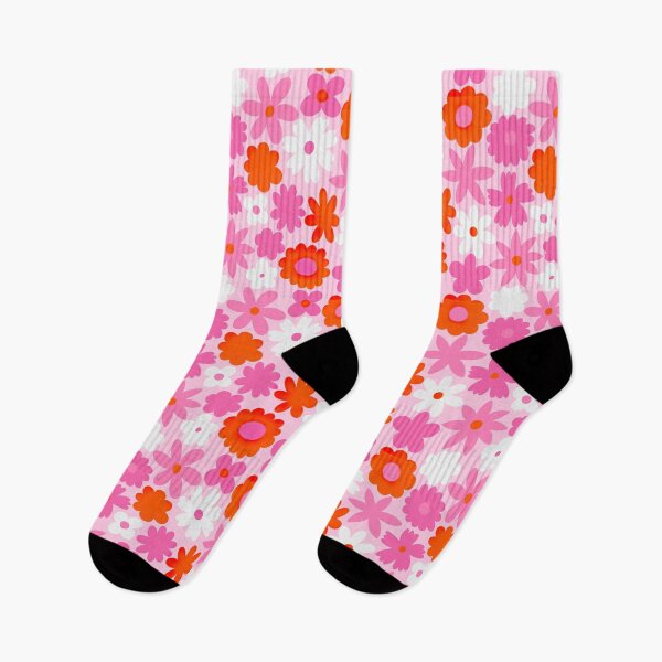 Item preview, Pastel Pink Seamless vector floral pattern. Retro 60s-70s style designed and sold by graphic-genie.