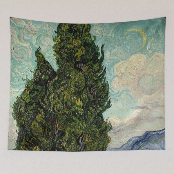 Item preview, HD Cypresses, by Vincent van Gogh HIGH DEFINITION designed and sold by MINDTHECHERRY.