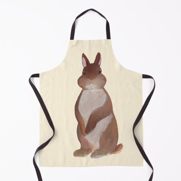 Item preview, Netherland Dwarf Brown Standing Rabbit Illustration designed and sold by tayaan.