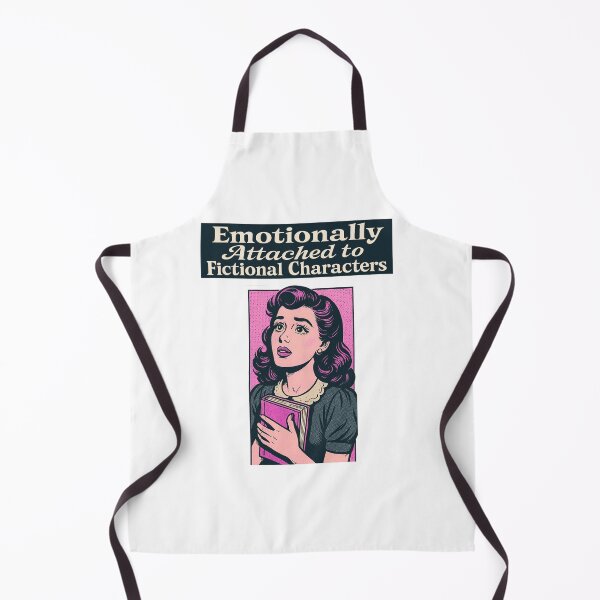 Item preview, Emotionally Attached to Fictional Characters Retro Pop-Art Book Lover Aesthetic designed and sold by SirensSageStone.