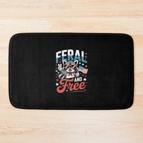 Item preview, Feral & Free Patriotic Racoon 4th of July Raccoon Usa designed and sold by RsFilsingerArt.