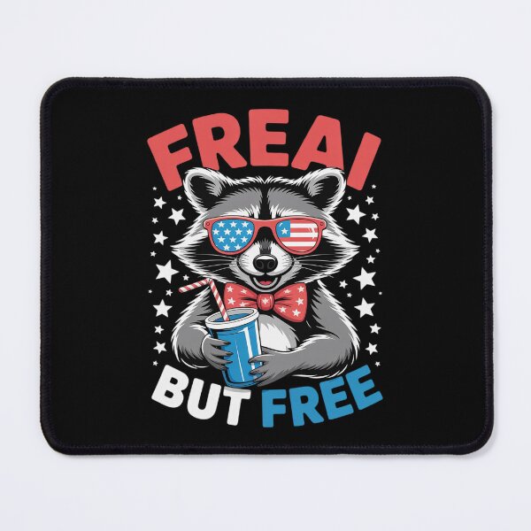 Item preview, Feral & Free Patriotic Racoon Feral And Free 4th July 1 designed and sold by RoyTill0Art.