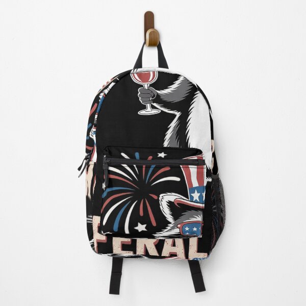 Item preview, Feral & Free Patriotic Racoon Feral And Free 4th July 2 designed and sold by RoyTill0Art.