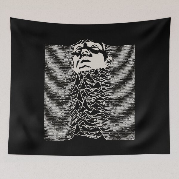 Item preview, Unknown Pleasures Iconic Wave Pattern inspiration designed and sold by LapinMagnetik.