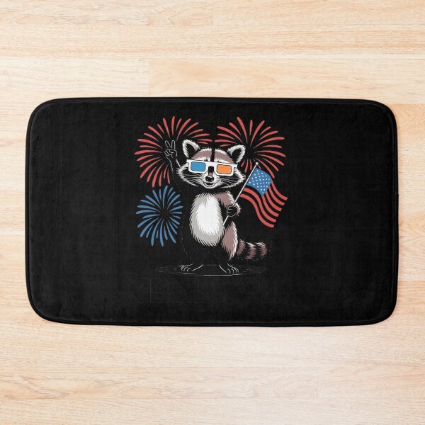 Item preview, Feral & Free Patriotic Racoon Feral And Free 4th July 4 designed and sold by RoyTill0Art.