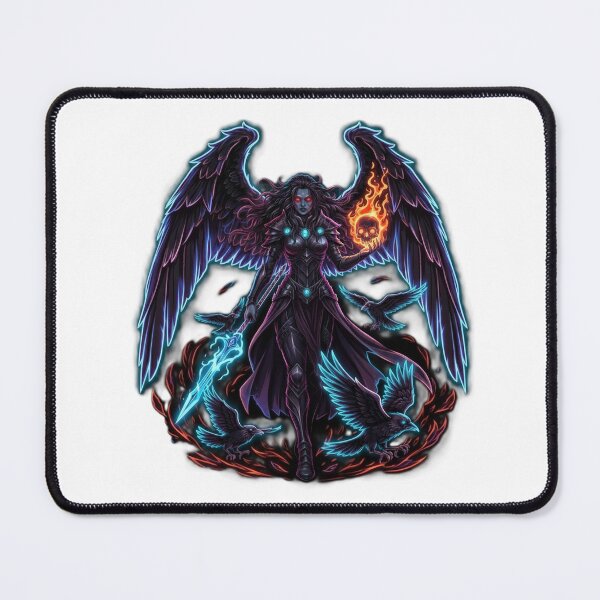 Item preview, Morrígan – Celtic Goddess of War and Prophecy | Neon Dark Angel Design designed and sold by CelticSoulShop.