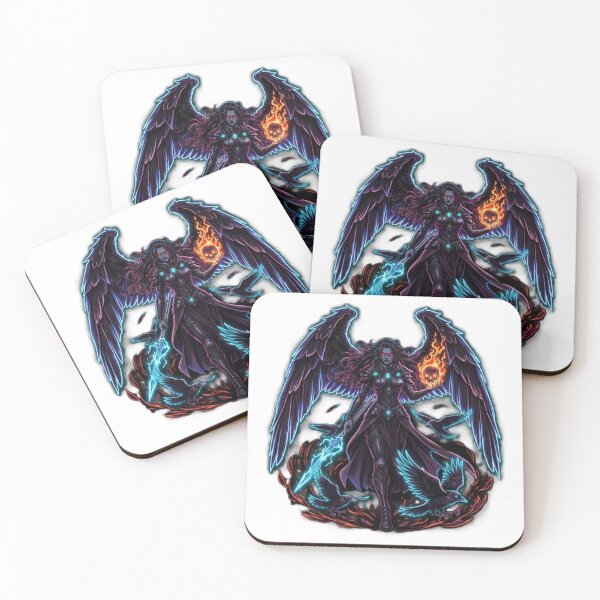 Item preview, Morrígan – Celtic Goddess of War and Prophecy | Neon Dark Angel Design designed and sold by CelticSoulShop.