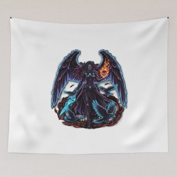 Item preview, Morrígan – Celtic Goddess of War and Prophecy | Neon Dark Angel Design designed and sold by CelticSoulShop.