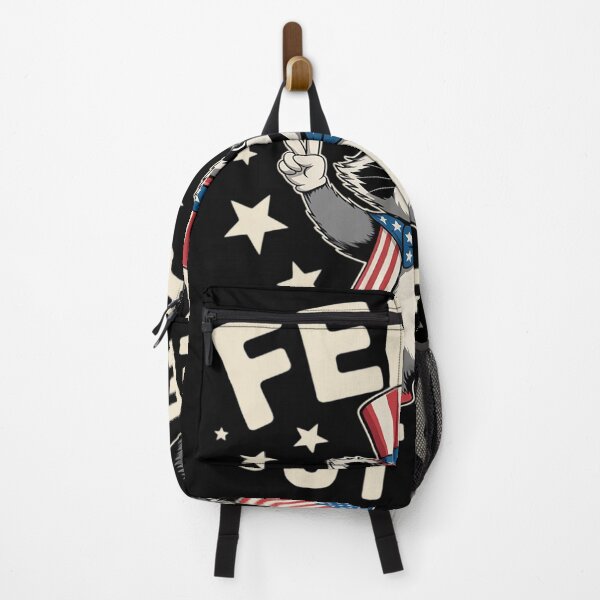 Item preview, Feral & Free Patriotic Racoon Feral And Free 4th July 6 designed and sold by RoyTill0Art.