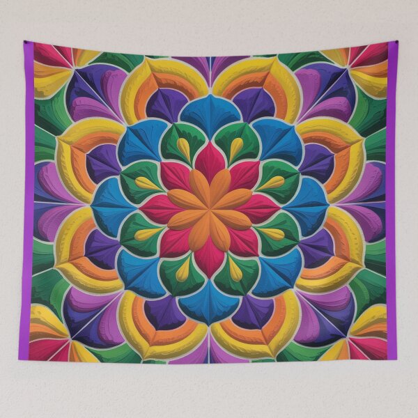 Item preview, Мandala vibrant red lotus blossom. designed and sold by Lilashakti ⭐️ ⭐️ ⭐️ ⭐️ ⭐️.