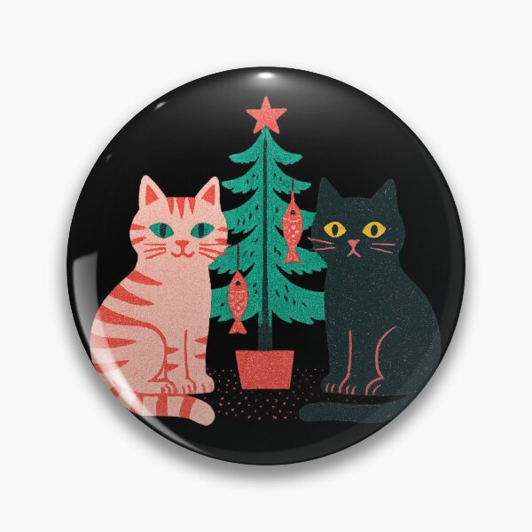 Item preview, Two Cats & A "Fishmas" Tree designed and sold by Jennifer Chiera.
