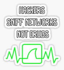 Hackers Sniff Networks Cyber Security Fun T-shirt Sticker