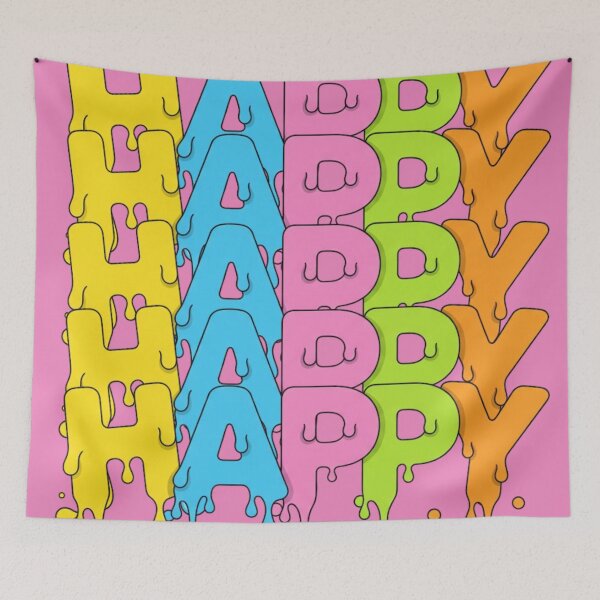 Item preview, Fun Colorful Melting Typography Art designed and sold by anandsiva2703.