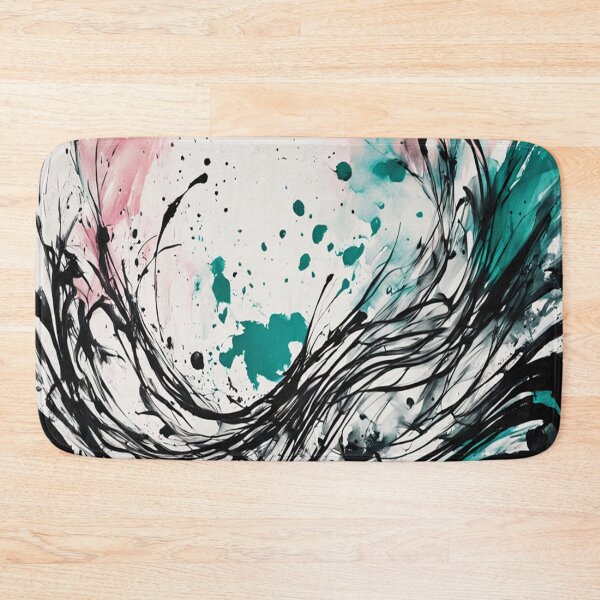 Item preview, Ink Plash Teal and Pink designed and sold by Sharon Schwalbe.