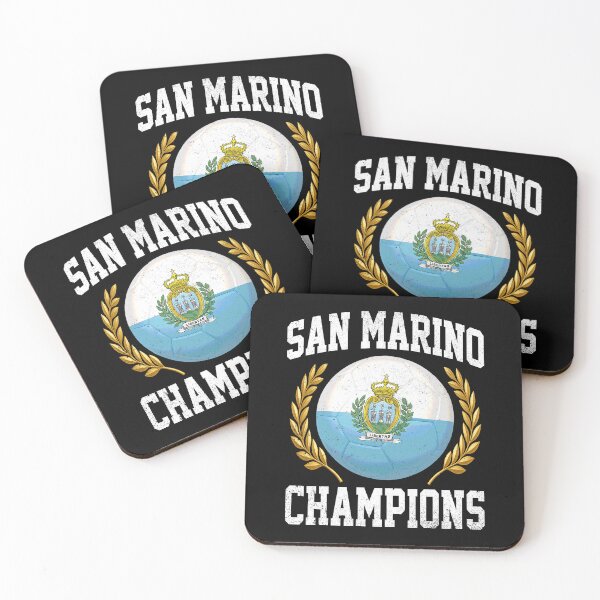 Item preview, SOCCER BALL FLAG CHAMPIONS - SAN MARINO - Fans and Teams for Men and Women T-shirt designed and sold by wallsandpatts.