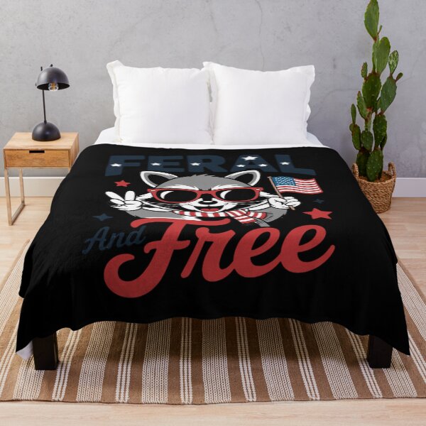 Item preview, Feral & Free Patriotic Racoon Feral And Free 4th July6 designed and sold by RoyTill0Art.