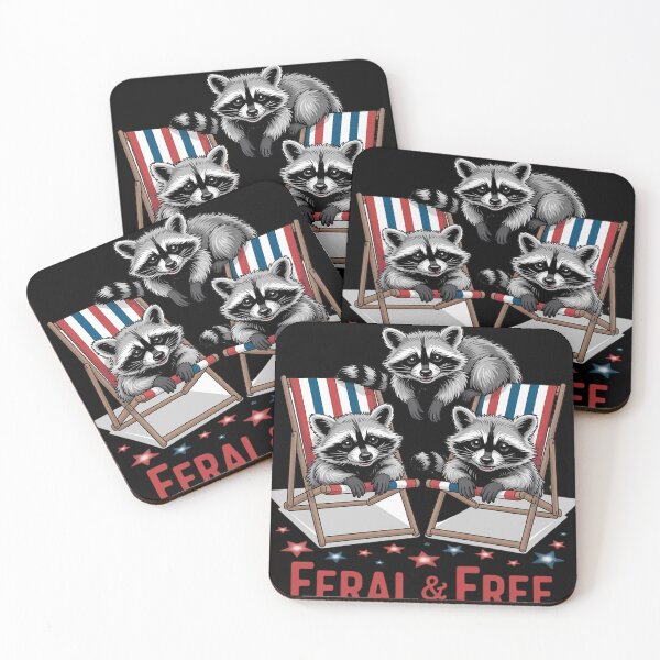 Item preview, Feral & Free Patriotic Racoon Feral And Free 4th July11 designed and sold by RoyTill0Art.