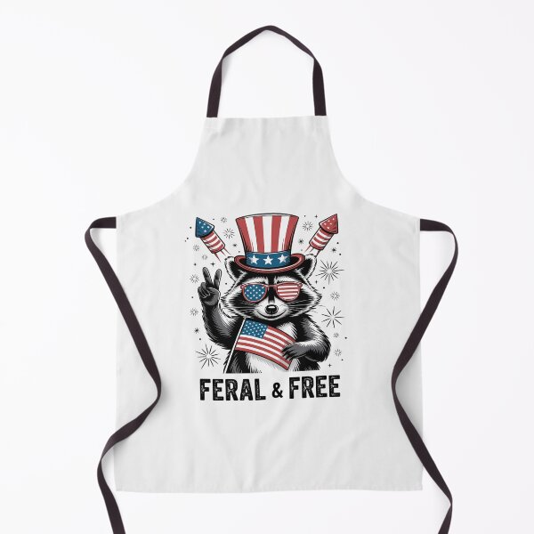 Item preview, Feral & Free Patriotic Racoon Feral And Free 4th July13 designed and sold by RoyTill0Art.