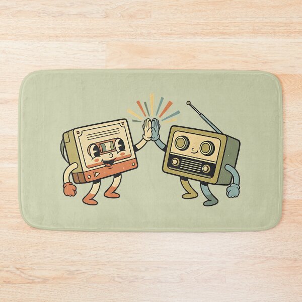 Item preview, Retro High Five - Vintage Cassette Tape and Radio Duo designed and sold by AwesomeBeyondLimits.