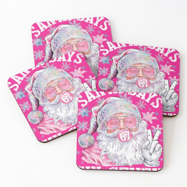 Item preview, Santa Says Six Seven Christmas Santa Peace Vintage Look designed and sold by Han1986.