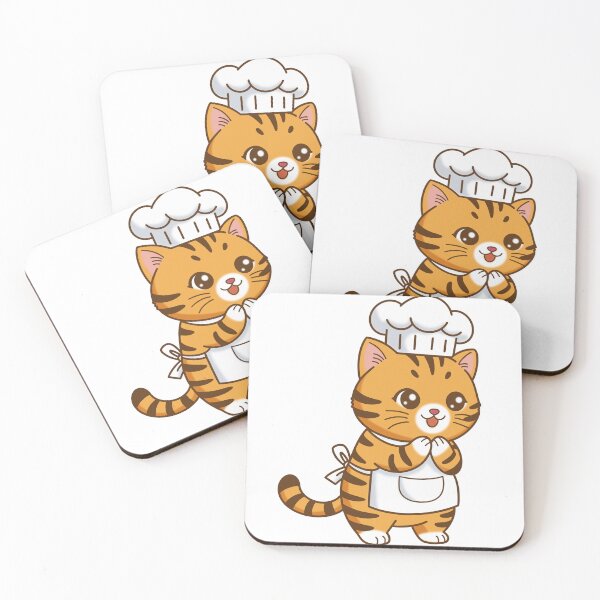 Item preview, Cute Tabby Cat Chef with Apron and Toque designed and sold by holywarter.