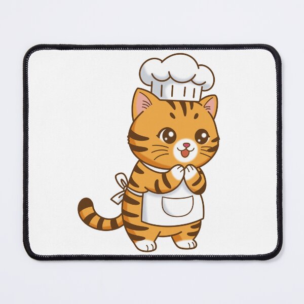 Item preview, Cute Tabby Cat Chef with Apron and Toque designed and sold by holywarter.