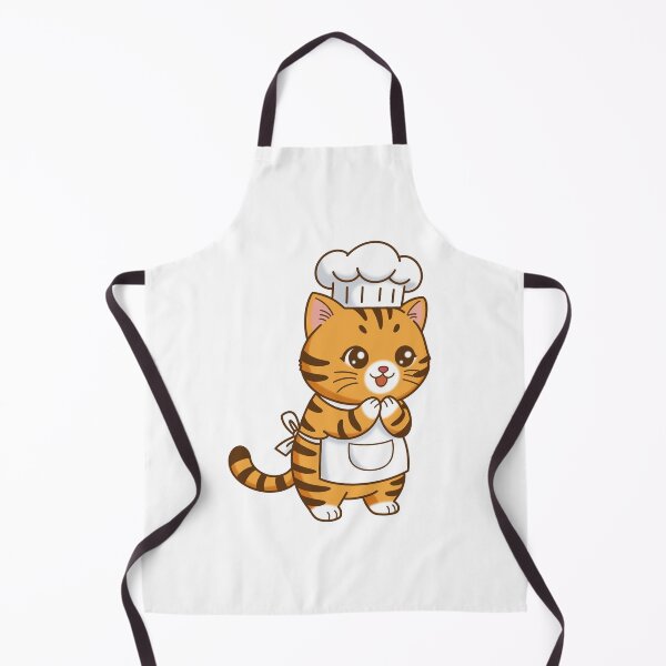 Item preview, Cute Tabby Cat Chef with Apron and Toque designed and sold by holywarter.