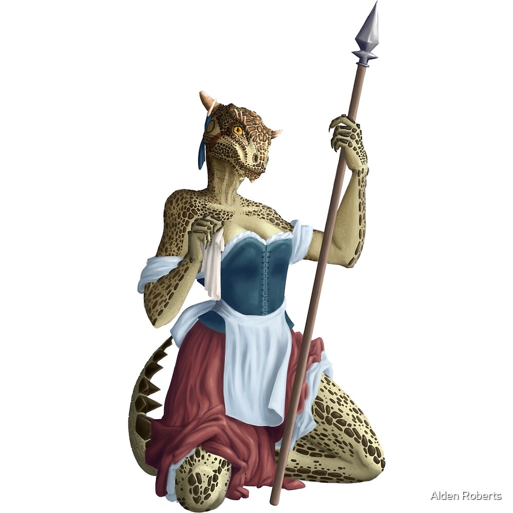 Lusty Argonian Maid Pinup 1 By Alden Roberts Redbubble