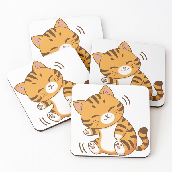 Item preview, Giggling Happy Tabby Cat Sitting and Wiggling designed and sold by holywarter.