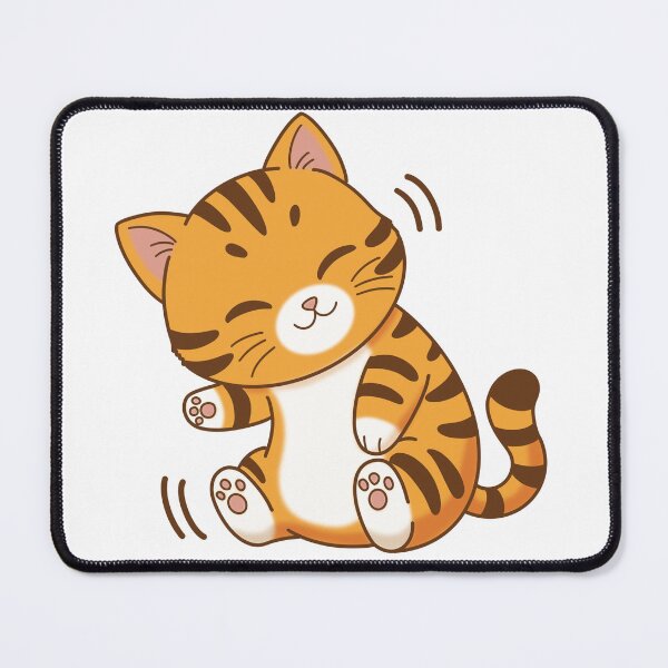 Item preview, Giggling Happy Tabby Cat Sitting and Wiggling designed and sold by holywarter.