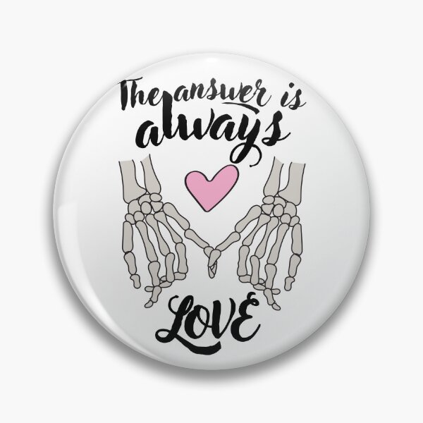 Item preview, The answer is always love Aesthetic Alternative Design designed and sold by OldSkullDesigns.
