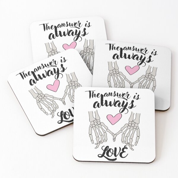Item preview, The answer is always love Aesthetic Alternative Design designed and sold by OldSkullDesigns.
