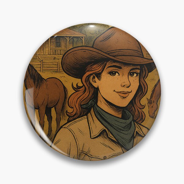 Artikelvorschau, cooles Cowgirl auf der Ranch entworfen und verkauft von Mauswohn.