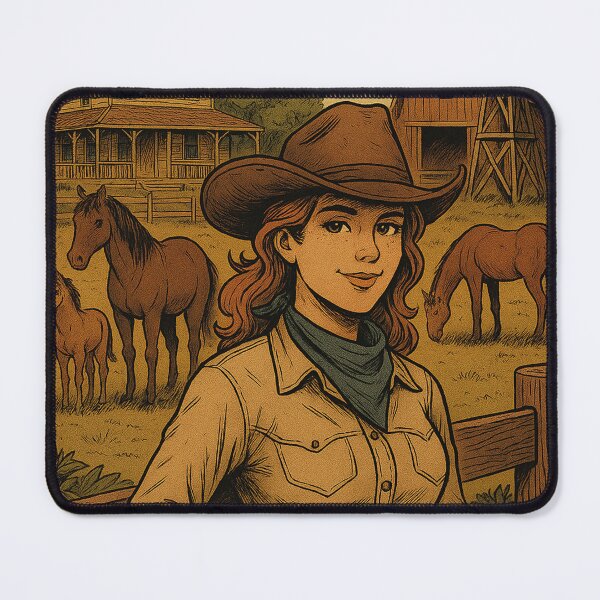 Item preview, Cool cowgirl on the ranch designed and sold by Mauswohn.