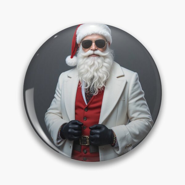 Item preview, Stylish Modern Santa Claus in Fashionable Outfit – Trendy Christmas Character Art designed and sold by PixelVibe782.