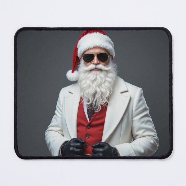 Item preview, Stylish Modern Santa Claus in Fashionable Outfit – Trendy Christmas Character Art designed and sold by PixelVibe782.