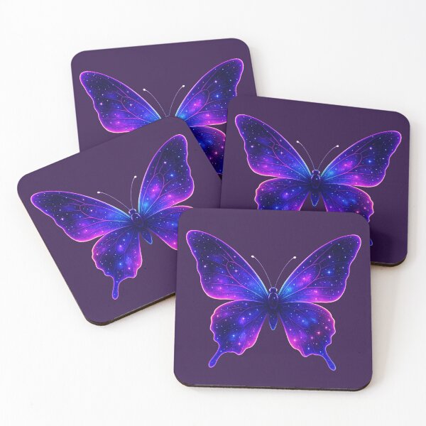 Item preview, Cosmic Butterfly – Magical Neon Wings | Neon Galaxy Fantasy Art designed and sold by Dezpro.
