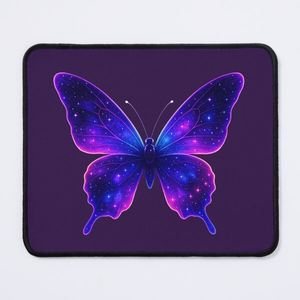 Item preview, Cosmic Butterfly – Magical Neon Wings | Neon Galaxy Fantasy Art designed and sold by Dezpro.