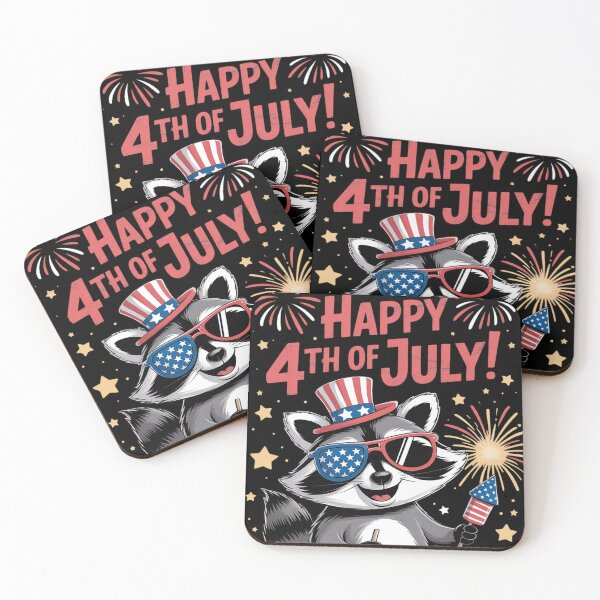 Item preview, Feral & Free Patriotic Racoon Feral And Free 4th July28 designed and sold by RoyTill0Art.