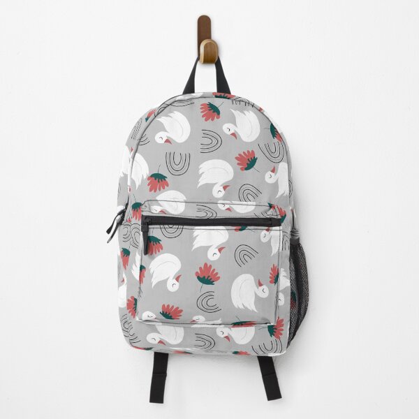 Item preview, Boho Swan Floral Seamless Pattern designed and sold by  Boho Vibes Studio.