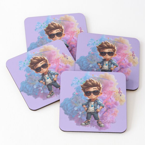 Item preview, Music Lover Boy Illustration designed and sold by CozyDreamNest.