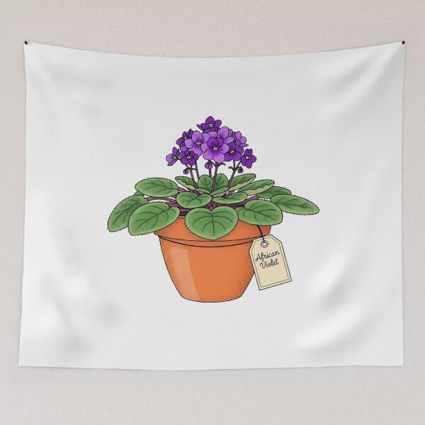 Item preview, Potted African Violet Houseplant designed and sold by k3rstman1.