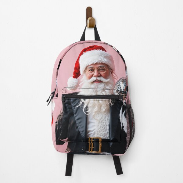 Item preview, Stylish Party Santa Claus with Disco Ball – Modern Festive Christmas Art designed and sold by PixelVibe782.